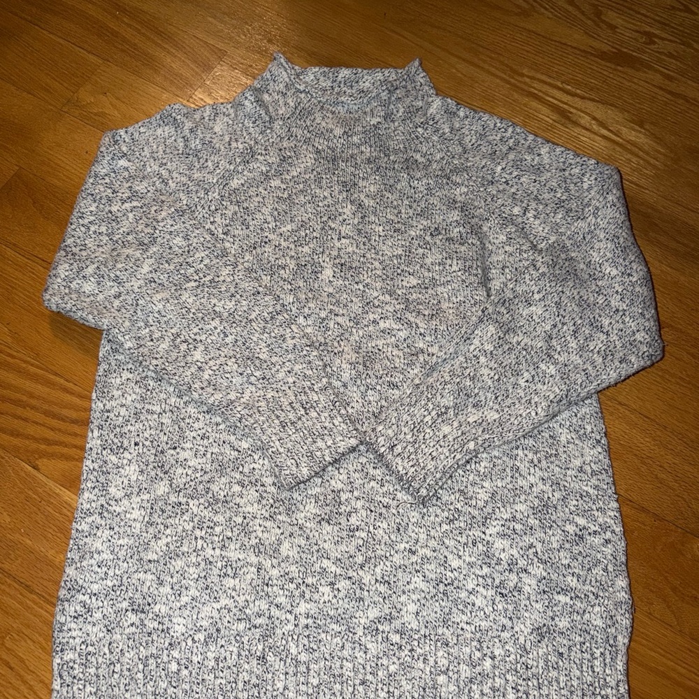 L.L. Bean Women’s Marled Gray Turtleneck Sweater